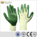 SUNNYHOPE 13gauge size 9 Nylon Work Gloves with nitrile coating